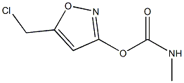 5-(chloromethyl)-3-isoxazolyl N-methylcarbamate Struktur