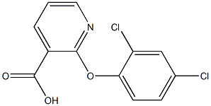 2-(2,4-Dichlorophenoxy)pyridine-3-carboxylic acid Struktur