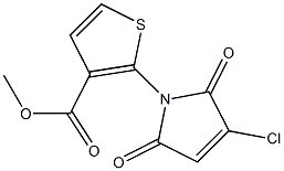 methyl 2-(3-chloro-2,5-dioxo-2,5-dihydro-1H-pyrrol-1-yl)thiophene-3-carboxylate Struktur