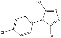 4-(4-Chlorophenyl)-5-hydroxy-4H-1,2,4-triazole-3-thiol Struktur