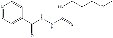 N1-(3-methoxypropyl)-2-(4-pyridylcarbonyl)hydrazine-1-carbothioamide Struktur