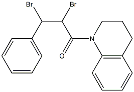 2,3-dibromo-1-[3,4-dihydro-1(2H)-quinolinyl]-3-phenyl-1-propanone Struktur