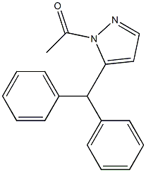 1-(5-benzhydryl-1H-pyrazol-1-yl)ethan-1-one Struktur