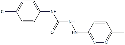 N1-(4-chlorophenyl)-2-(6-methylpyridazin-3-yl)hydrazine-1-carboxamide Struktur