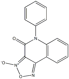 4-oxo-5-phenyl-4,5-dihydro[1,2,5]oxadiazolo[3,4-c]quinolin-3-ium-3-olate Struktur