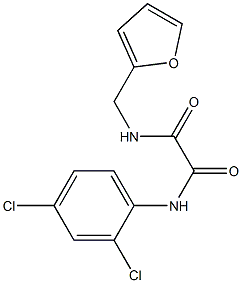 N1-(2,4-dichlorophenyl)-N2-(2-furylmethyl)ethanediamide Struktur