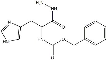 benzyl N-[2-hydrazino-1-(1H-imidazol-4-ylmethyl)-2-oxoethyl]carbamate Struktur