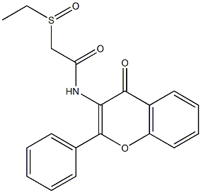 N1-(4-oxo-2-phenyl-4H-chromen-3-yl)-2-(ethylsulfinyl)acetamide Struktur