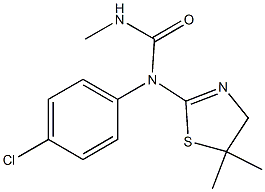 N-(4-chlorophenyl)-N-(5,5-dimethyl-4,5-dihydro-1,3-thiazol-2-yl)-N'-methylurea Struktur