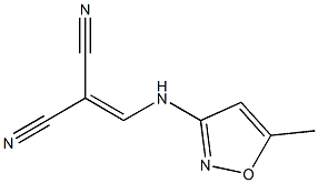 2-{[(5-methylisoxazol-3-yl)amino]methylidene}malononitrile Struktur