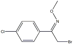 2-bromo-1-(4-chlorophenyl)-1-ethanone O-methyloxime Struktur