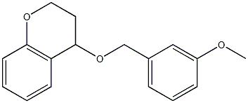 4-[(3-methoxybenzyl)oxy]chromane Struktur