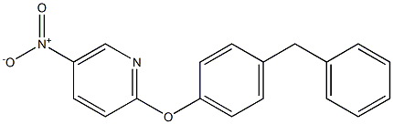 2-(4-benzylphenoxy)-5-nitropyridine Struktur