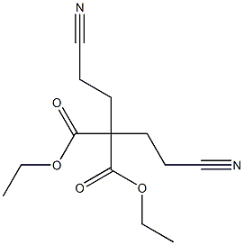 diethyl 2,2-di(2-cyanoethyl)malonate Struktur