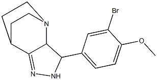 3-(3-bromo-4-methoxyphenyl)-1,4,5-triazatricyclo[5.2.2.0~2,6~]undec-5-ene Struktur