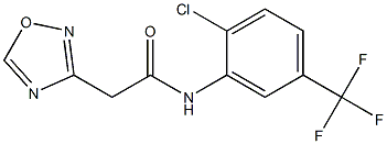 N1-[2-chloro-5-(trifluoromethyl)phenyl]-2-(1,2,4-oxadiazol-3-yl)acetamide Struktur