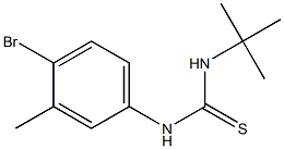 N-(4-bromo-3-methylphenyl)-N'-(tert-butyl)thiourea Struktur