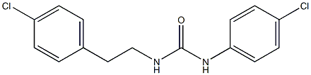 N-(4-chlorophenethyl)-N'-(4-chlorophenyl)urea Struktur