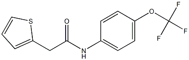 N1-[4-(trifluoromethoxy)phenyl]-2-(2-thienyl)acetamide Struktur