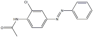 N1-[2-chloro-4-(2-phenyldiaz-1-enyl)phenyl]acetamide Struktur