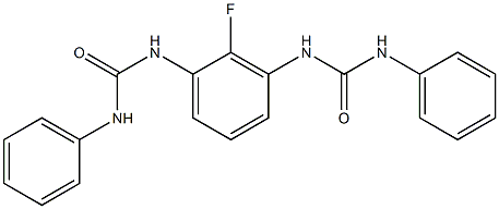 N-{3-[(anilinocarbonyl)amino]-2-fluorophenyl}-N'-phenylurea Struktur