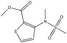 methyl 3-[methyl(methylsulfonyl)amino]-2-thiophenecarboxylate Struktur