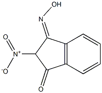 3-hydroxyimino-2-nitroindan-1-one Struktur