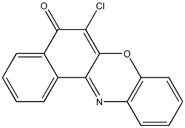 6-chloro-5H-benzo[a]phenoxazin-5-one Struktur