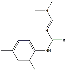 N-[(dimethylamino)methylidene]-N'-(2,4-dimethylphenyl)thiourea Struktur