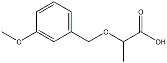 2-[(3-methoxybenzyl)oxy]propanoic acid Struktur