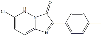 6-chloro-2-(4-methylphenyl)-3,5-dihydroimidazo[1,2-b]pyridazin-3-one Struktur