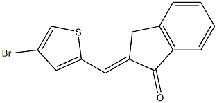 2-[(4-bromo-2-thienyl)methylidene]indan-1-one Struktur