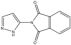 2-(1H-pyrazol-5-yl)isoindoline-1,3-dione Struktur