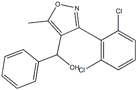 [3-(2,6-dichlorophenyl)-5-methylisoxazol-4-yl](phenyl)methanol Struktur