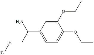 1-(3,4-diethoxyphenyl)ethanamine hydrochloride Struktur