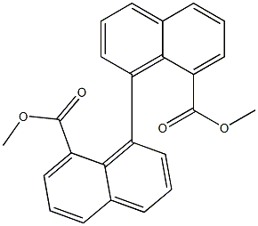 dimethyl 1,1'-binaphthalene-8,8'-dicarboxylate Struktur