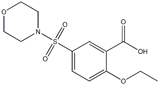 2-ethoxy-5-(morpholinosulfonyl)benzenecarboxylic acid Struktur