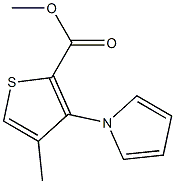 methyl 4-methyl-3-(1H-pyrrol-1-yl)thiophene-2-carboxylate Struktur