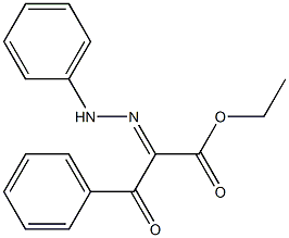 ethyl 3-oxo-3-phenyl-2-[(E)-2-phenylhydrazono]propanoate Struktur