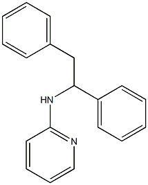 N-(1,2-diphenylethyl)-2-pyridinamine Struktur