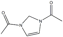 1-(3-acetyl-2,3-dihydro-1H-imidazol-1-yl)-1-ethanone Struktur