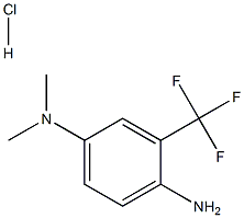 N-[4-amino-3-(trifluoromethyl)phenyl]-N,N-dimethylamine hydrochloride Struktur