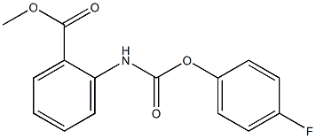 methyl 2-{[(4-fluorophenoxy)carbonyl]amino}benzenecarboxylate Struktur