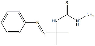 N1-[1-methyl-1-(2-phenyldiaz-1-enyl)ethyl]hydrazine-1-carbothioamide Struktur