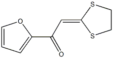 2-(1,3-dithiolan-2-yliden)-1-(2-furyl)ethan-1-one Struktur