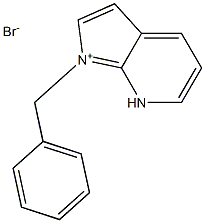 1-benzyl-7H-pyrrolo[2,3-b]pyridin-1-ium bromide Struktur