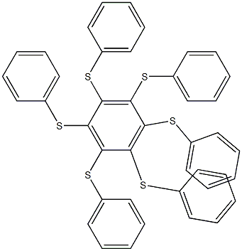 1,2,3,4,5,6-hexa(phenylthio)benzene Struktur