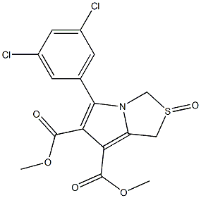 dimethyl 5-(3,5-dichlorophenyl)-2-oxo-2,3-dihydro-1H-2lambda~4~-pyrrolo[1,2-c][1,3]thiazole-6,7-dicarboxylate Struktur