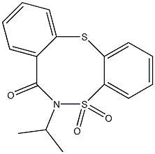 6-isopropyl-6,7-dihydro-5H-5lambda~6~-dibenzo[d,g][1,6,2]dithiazocine-5,5,7-trione Struktur