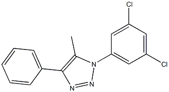 1-(3,5-dichlorophenyl)-5-methyl-4-phenyl-1H-1,2,3-triazole Struktur